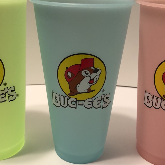 Buc-ee’s 20 ounce pastel color changing tumblers. Set of four - Picture 3 of 5